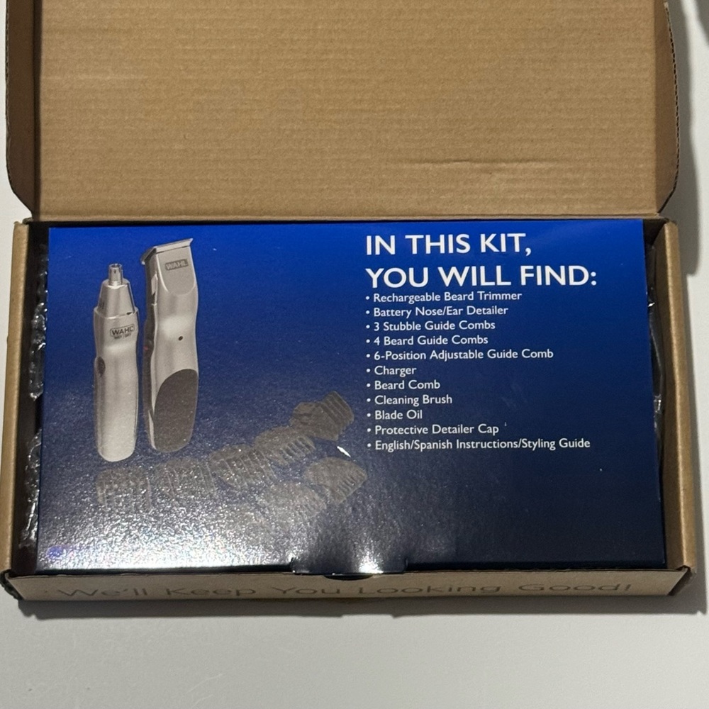 Wahl Silver and Black Beard Trimmer Kit